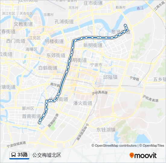35路 Bus Line Map