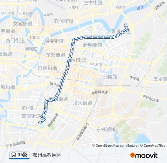 宜春35路公交车路线图图片