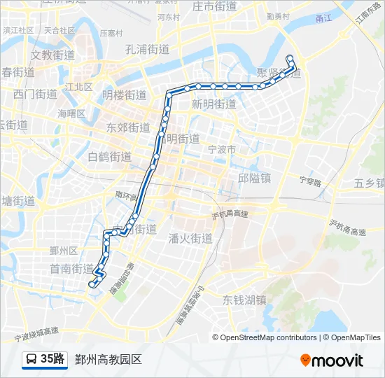 35路 Bus Line Map