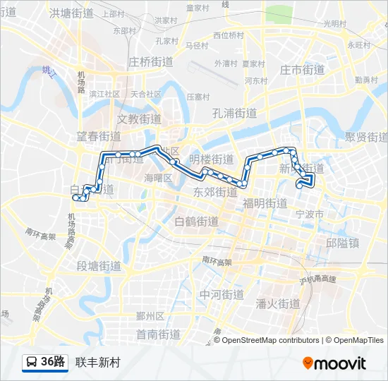 36路 Bus Line Map