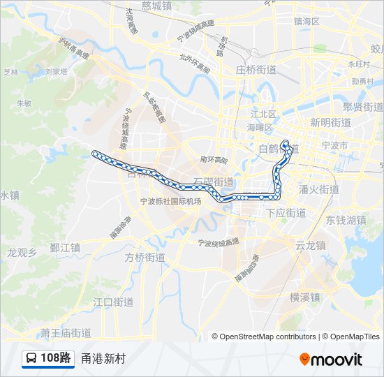 108路 Bus Line Map
