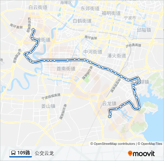 109路 Bus Line Map