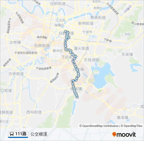 111路 Bus Line Map