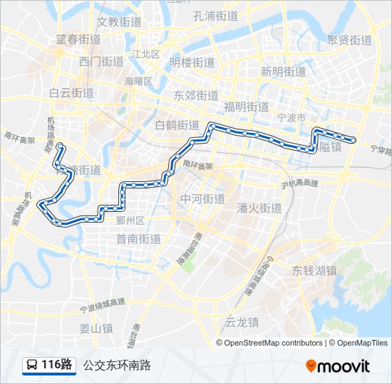 116路 Bus Line Map