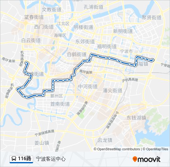 116路 Bus Line Map