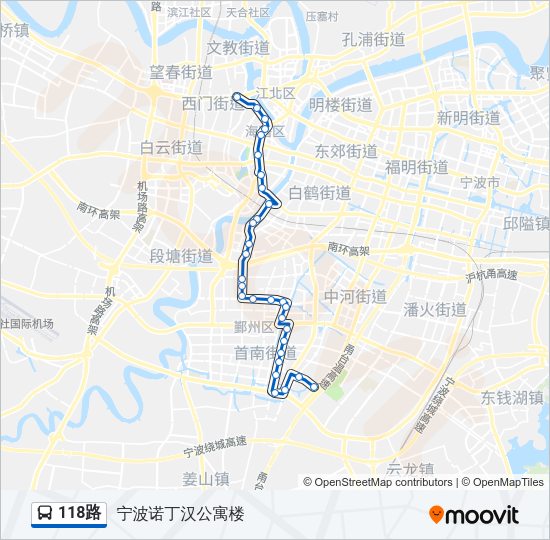 118路 Bus Line Map