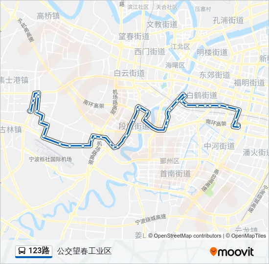 123路 Bus Line Map