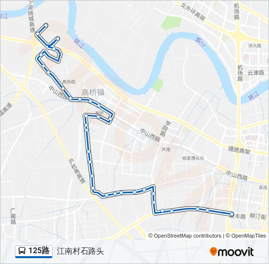 125路 Bus Line Map