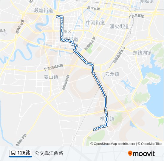 126路 Bus Line Map