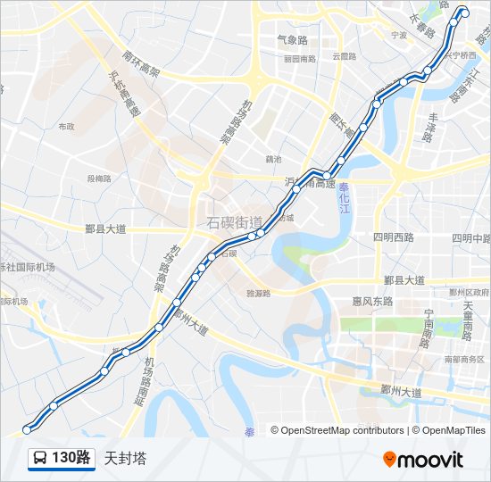 130路 Bus Line Map
