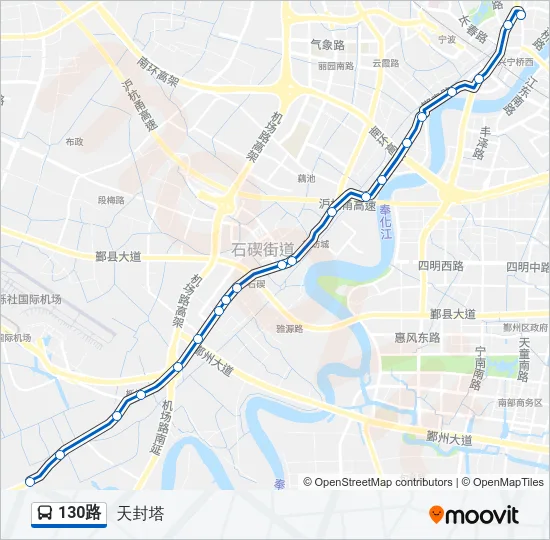 130路 Bus Line Map