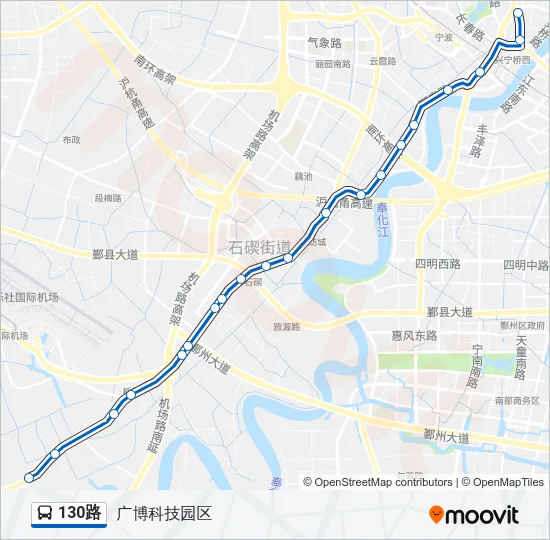 130路 Bus Line Map