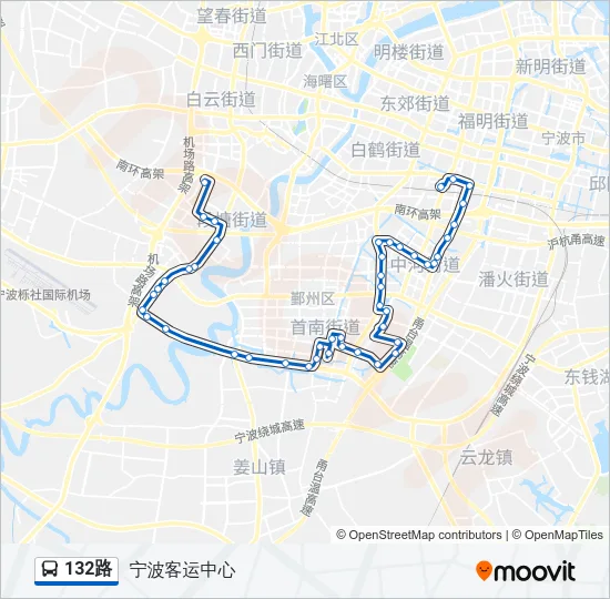 132路 Bus Line Map
