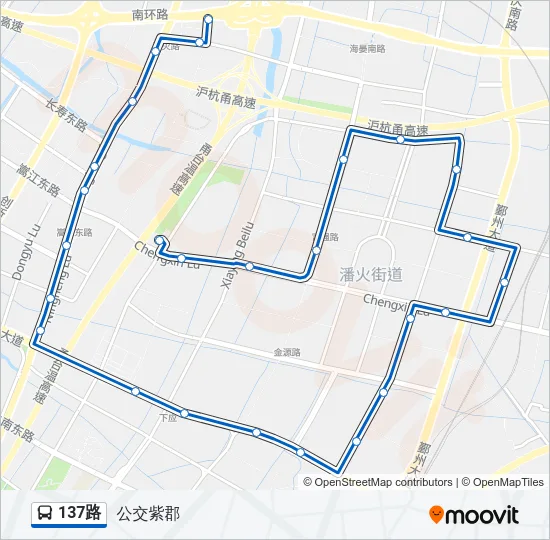 137路 Bus Line Map