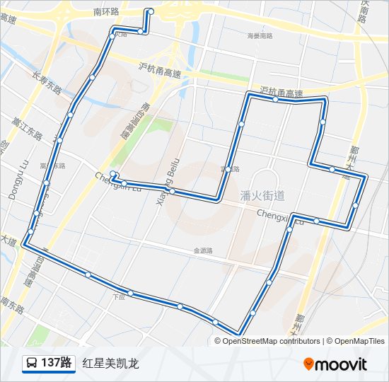 公交137路的线路图