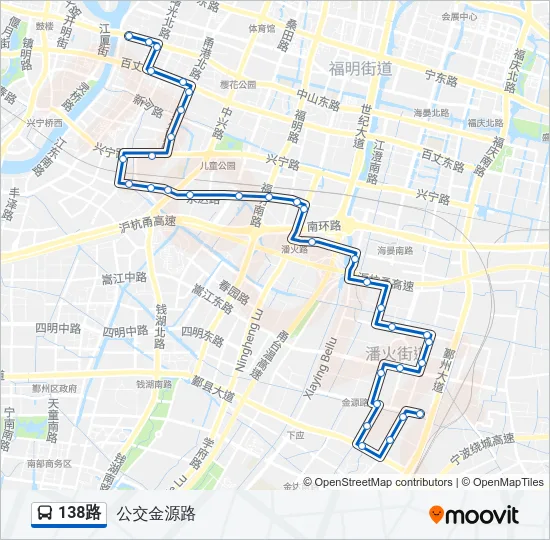 138路 Bus Line Map