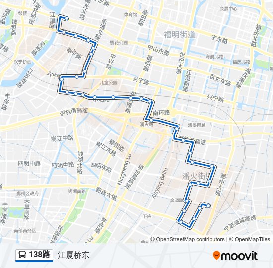 138路 Bus Line Map