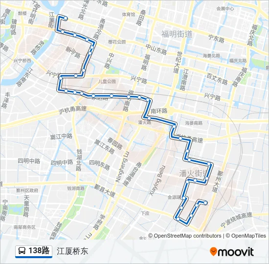 138路 Bus Line Map
