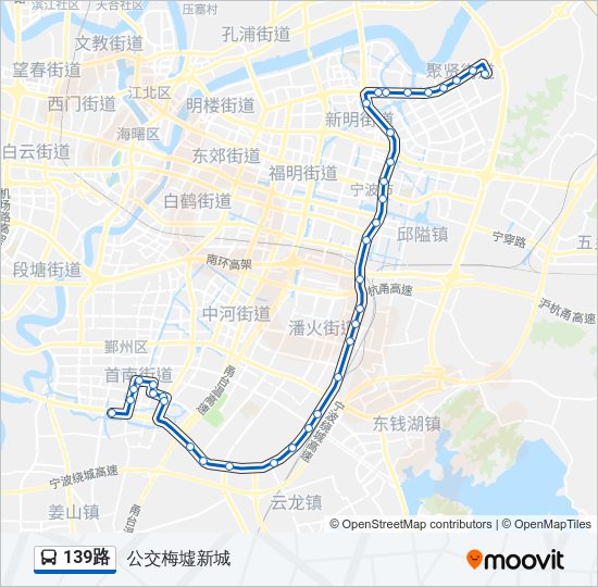 139路 Bus Line Map
