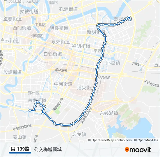 139路 Bus Line Map