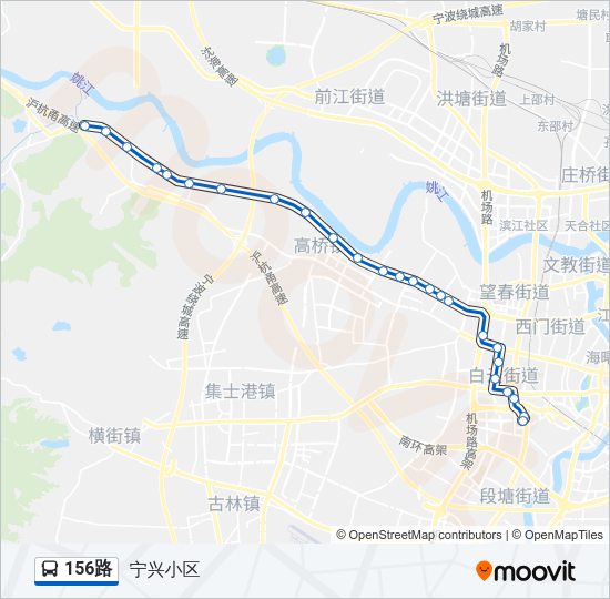 156路 Bus Line Map