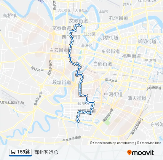 159路 Bus Line Map