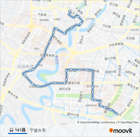 161路 Bus Line Map