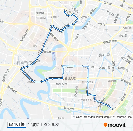 161路 Bus Line Map