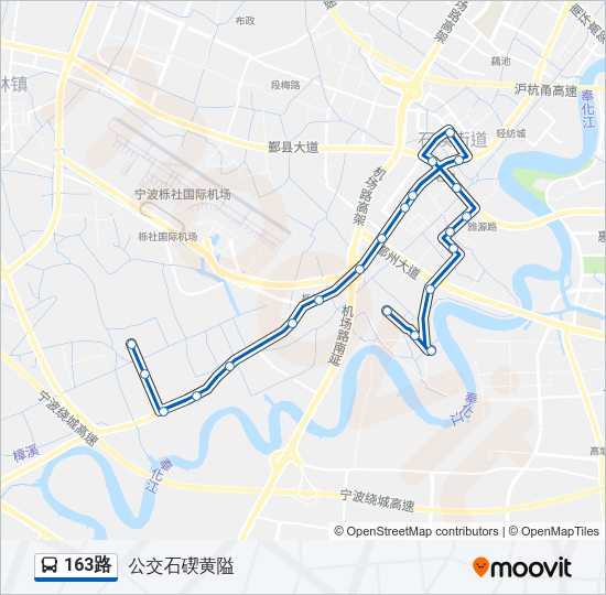 163路 Bus Line Map