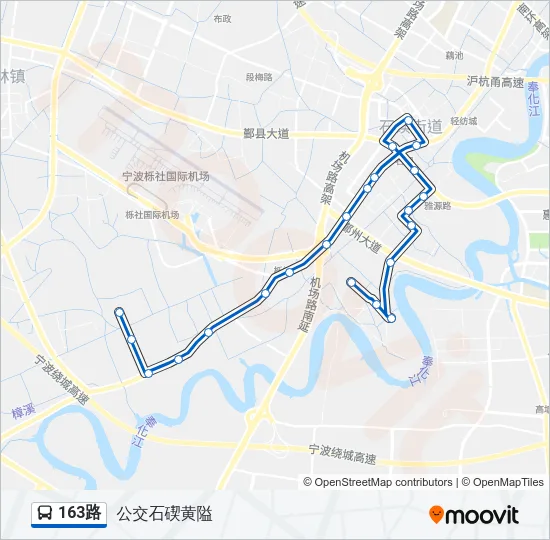 163路 Bus Line Map