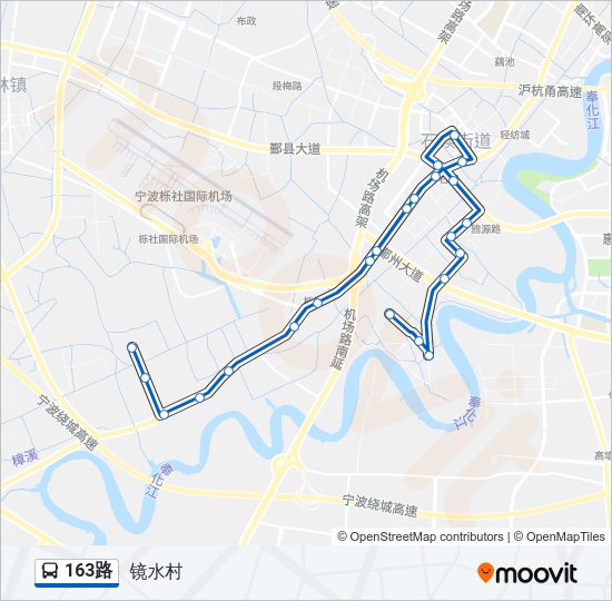 公交163路的线路图