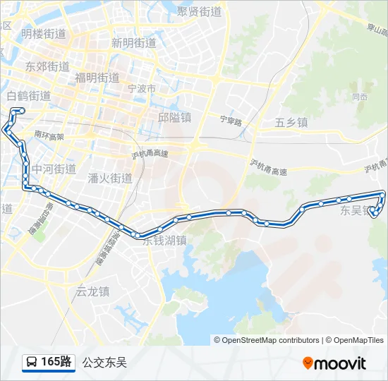 165路 Bus Line Map