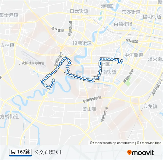 167路 Bus Line Map