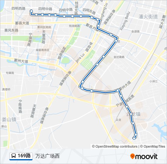 169路 Bus Line Map