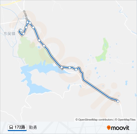 公交172路的线路图