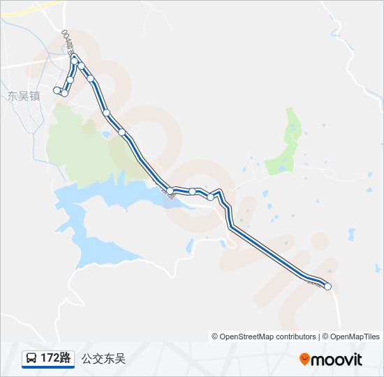 公交172路的线路图