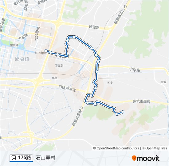 175路 Bus Line Map