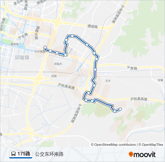 175路 Bus Line Map