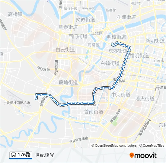 176路 Bus Line Map