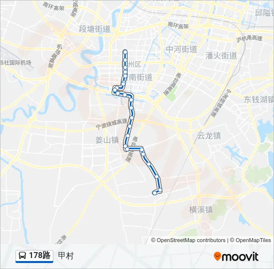 178路 Bus Line Map