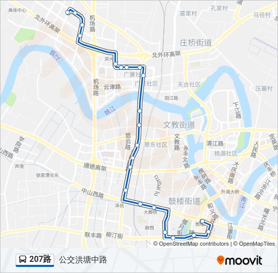 207路 Bus Line Map