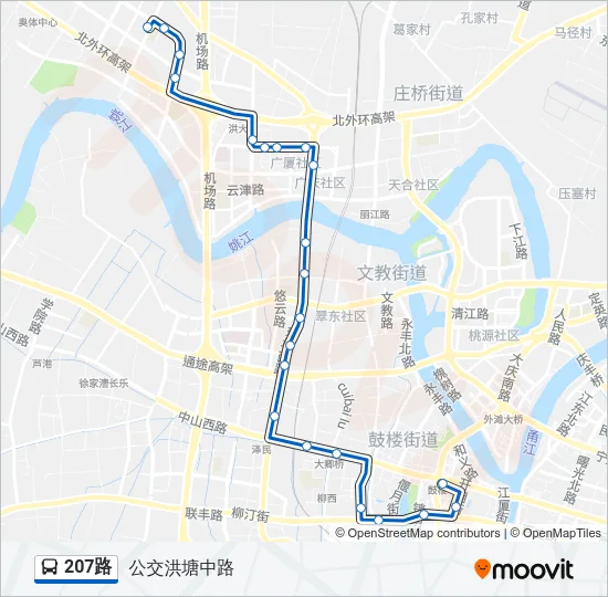207路 Bus Line Map