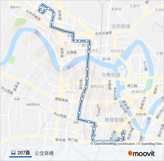 207路 Bus Line Map