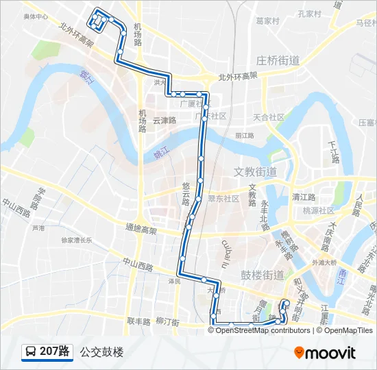 207路 Bus Line Map