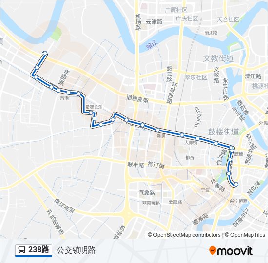 238路 Bus Line Map