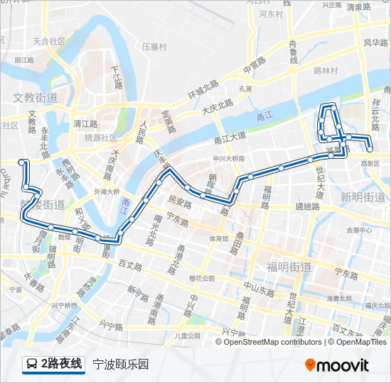 2路夜线 Bus Line Map
