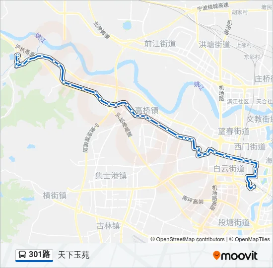 301路 Bus Line Map
