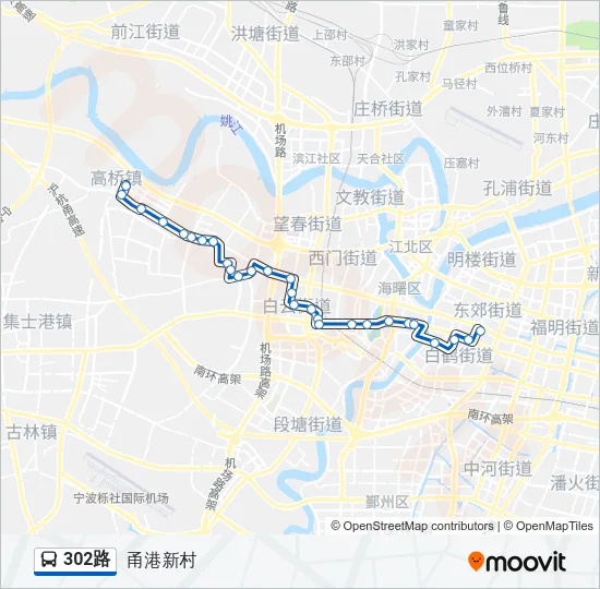 302路 Bus Line Map