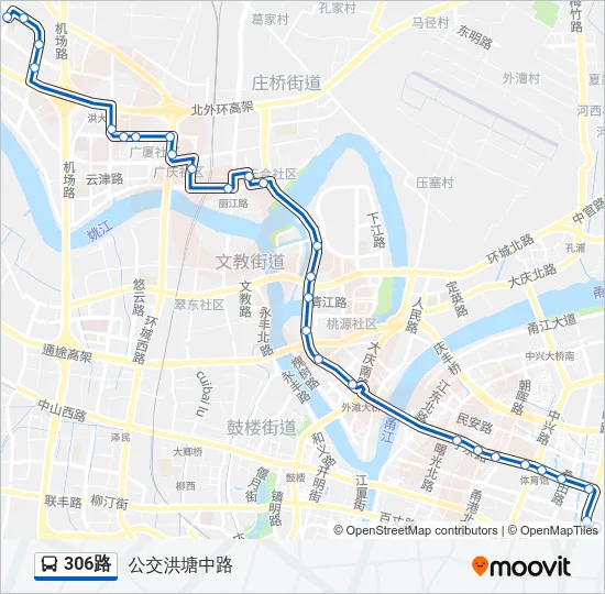 306路 Bus Line Map