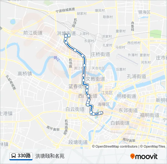 330路 Bus Line Map